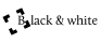 Black and White Button